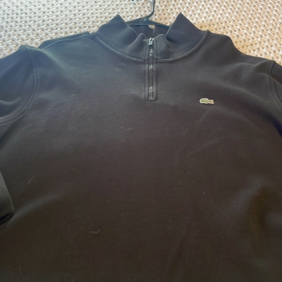 Lacoste 1/4 zip up Sweatshirt Shirt - Picture 2 of 9